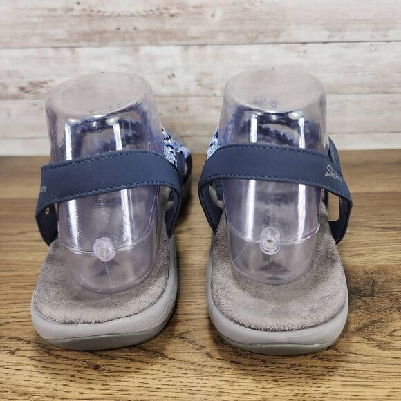 Skechers Women's Reggae Slim Sandals Memory Foam Blue size 9 - Picture 6 of 7